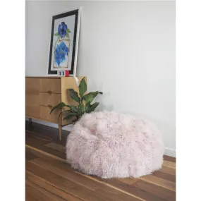 Mongolian Lambskin Bean bag - Rose Quartz