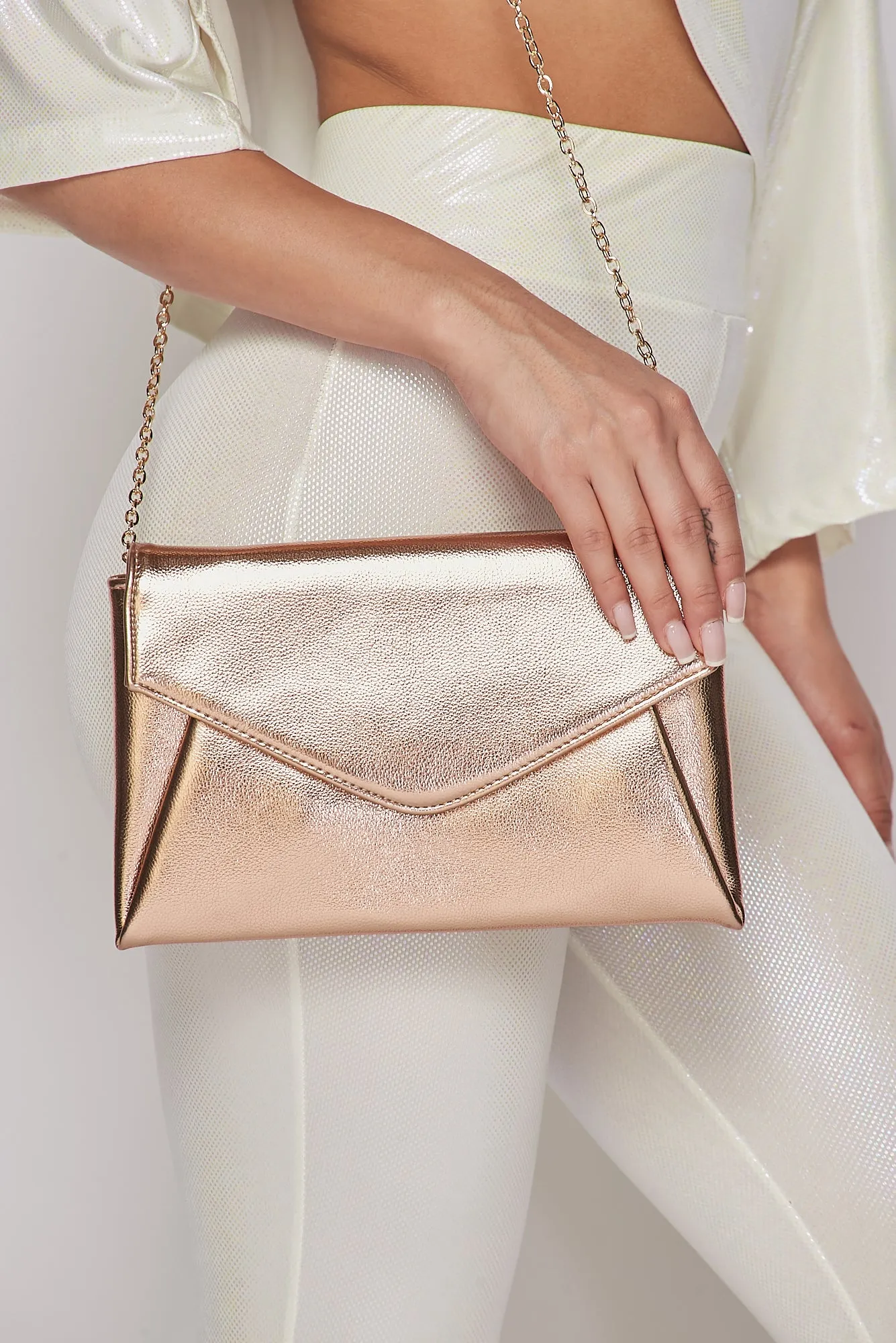 Rose Gold Envelope Purse