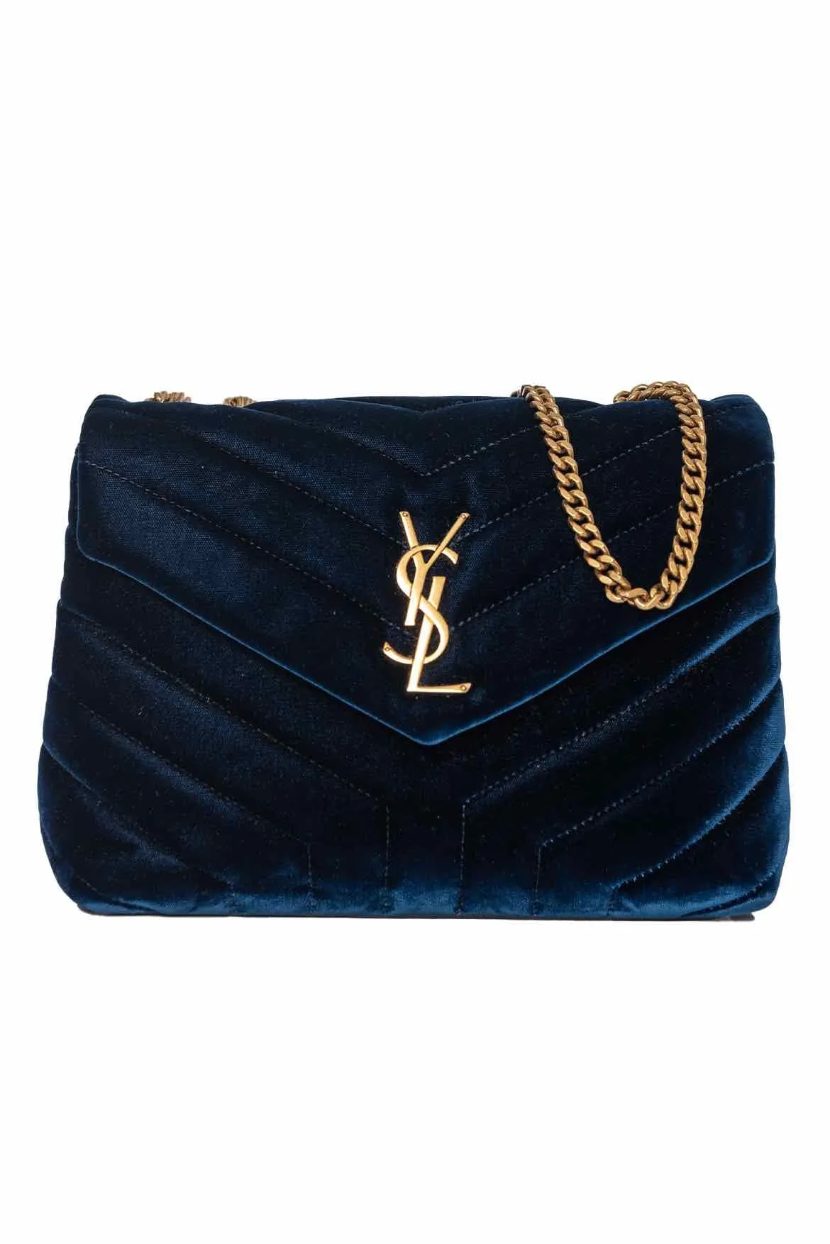 Saint Laurent Small Velvet Y Loulou Purse