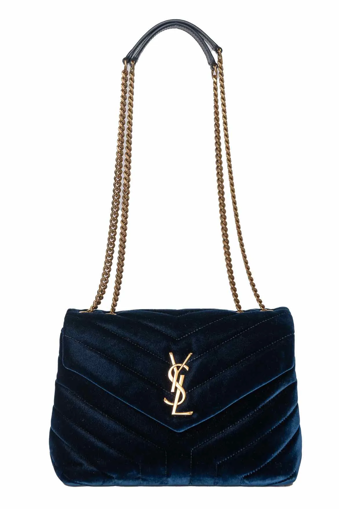 Saint Laurent Small Velvet Y Loulou Purse