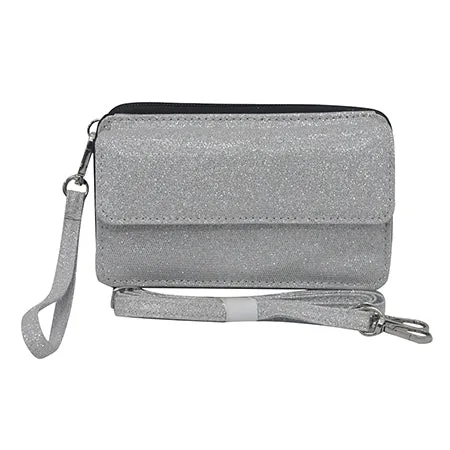 Sliver Glitter NGIL Canvas All in One Wallet