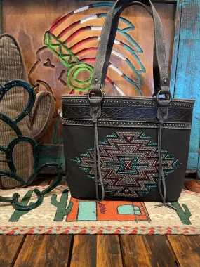 Studded Aztec PURSE TOTE