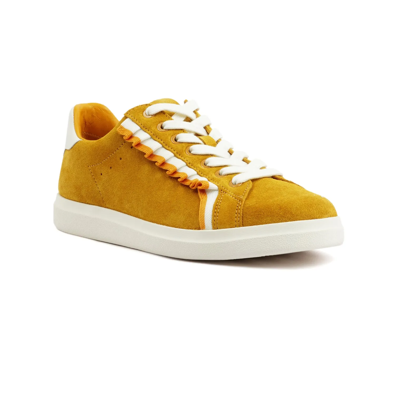 TORY BURCH HOWELL RUFFLE COURT IN YELLOW