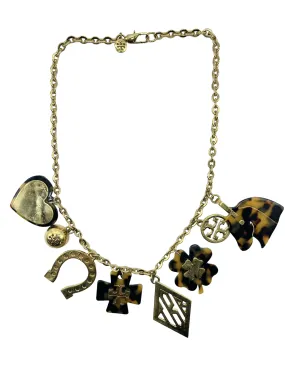 Tory Burch Tortoise Lucky Charm Necklace