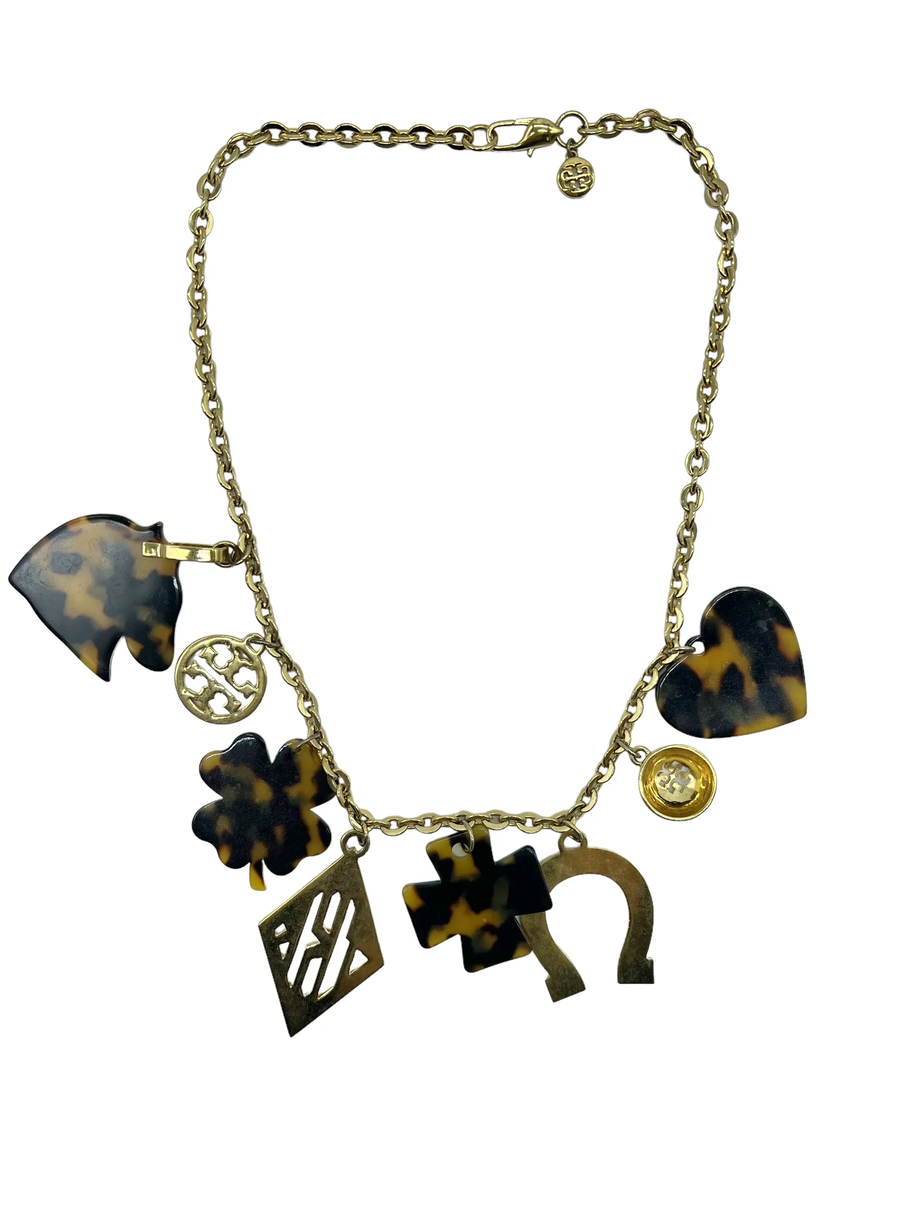 Tory Burch Tortoise Lucky Charm Necklace