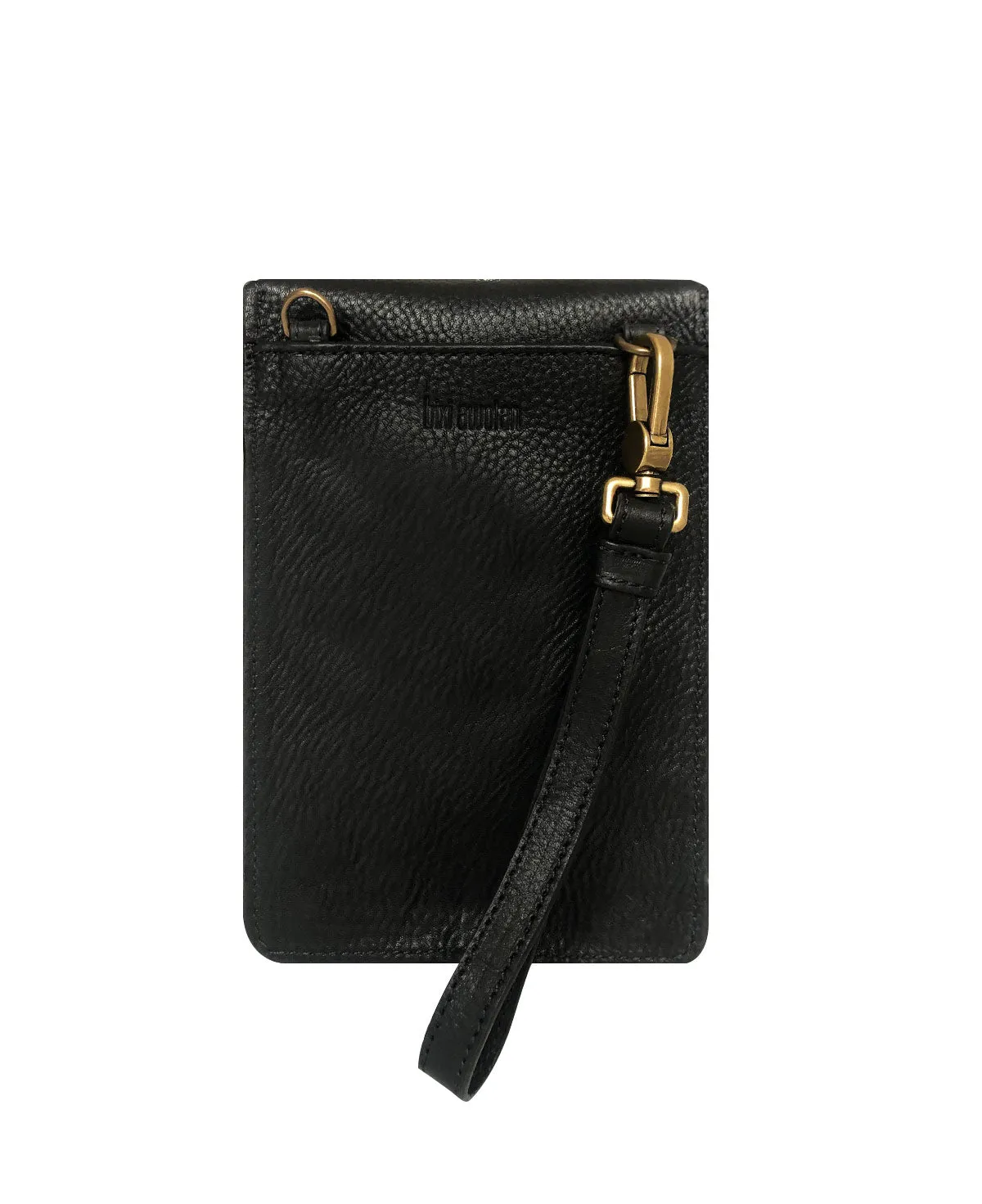 Uma Black Leather Crossbody Bag