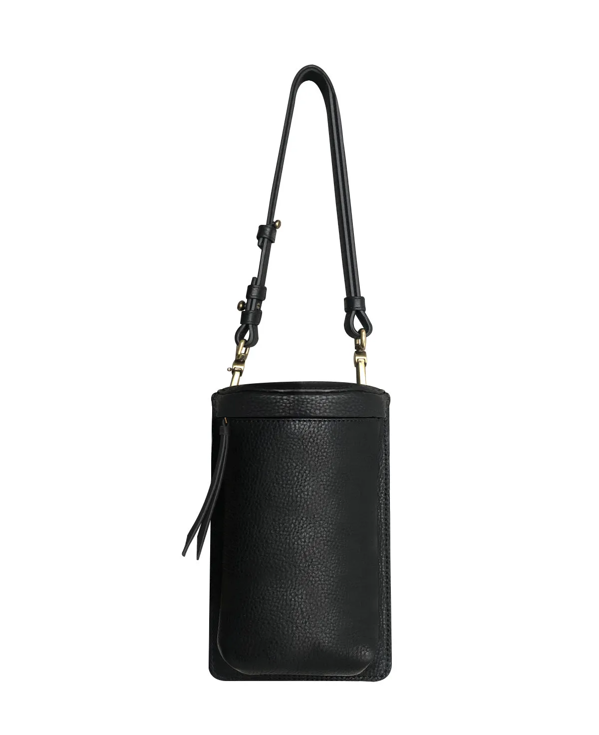 Uma Black Leather Crossbody Bag