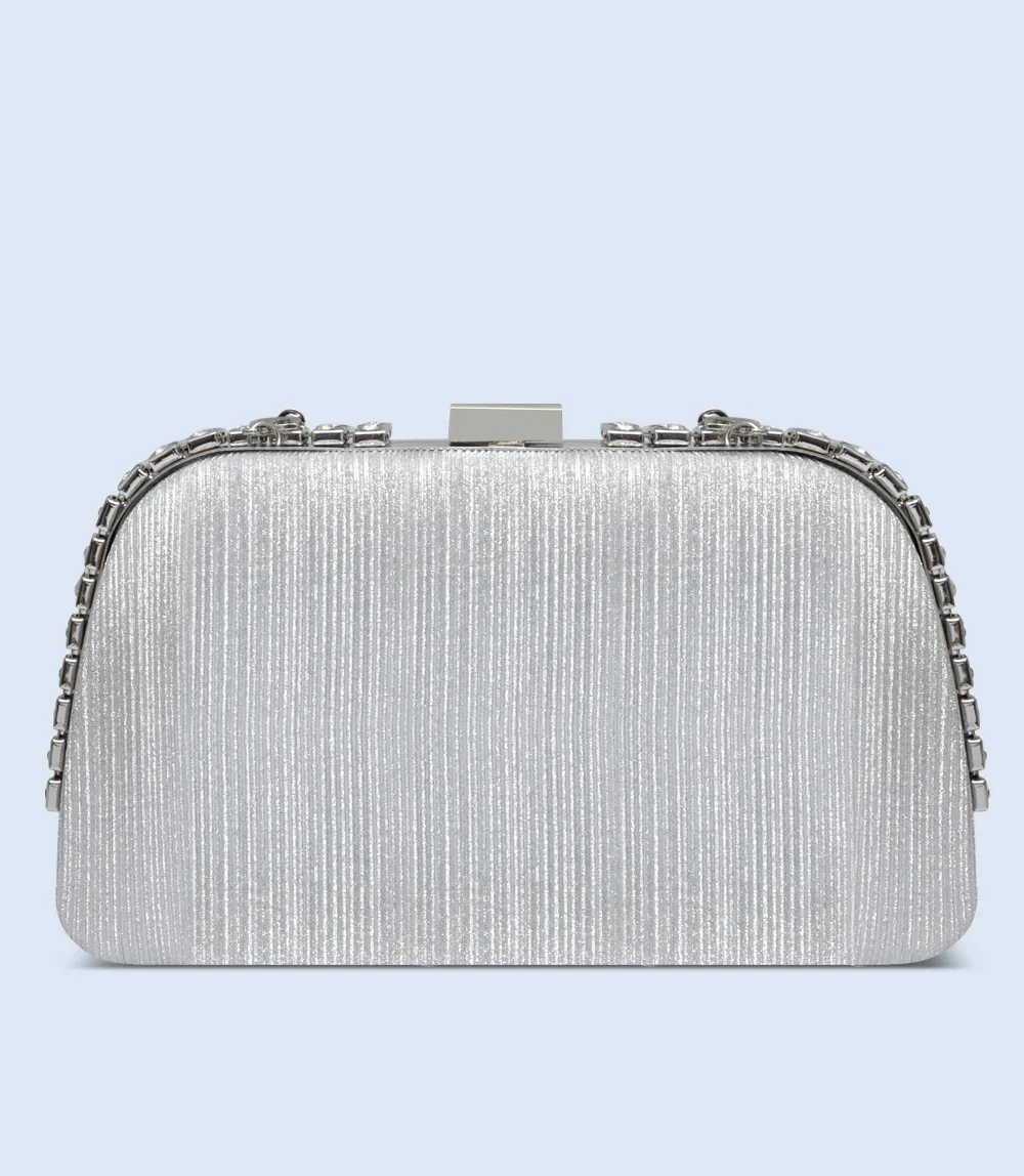 WB2692-SILVER-Women Trendy Bag