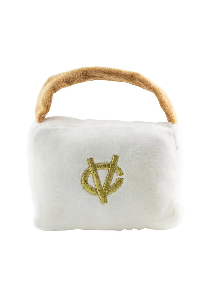 White Chewy Vuiton Purse-Small