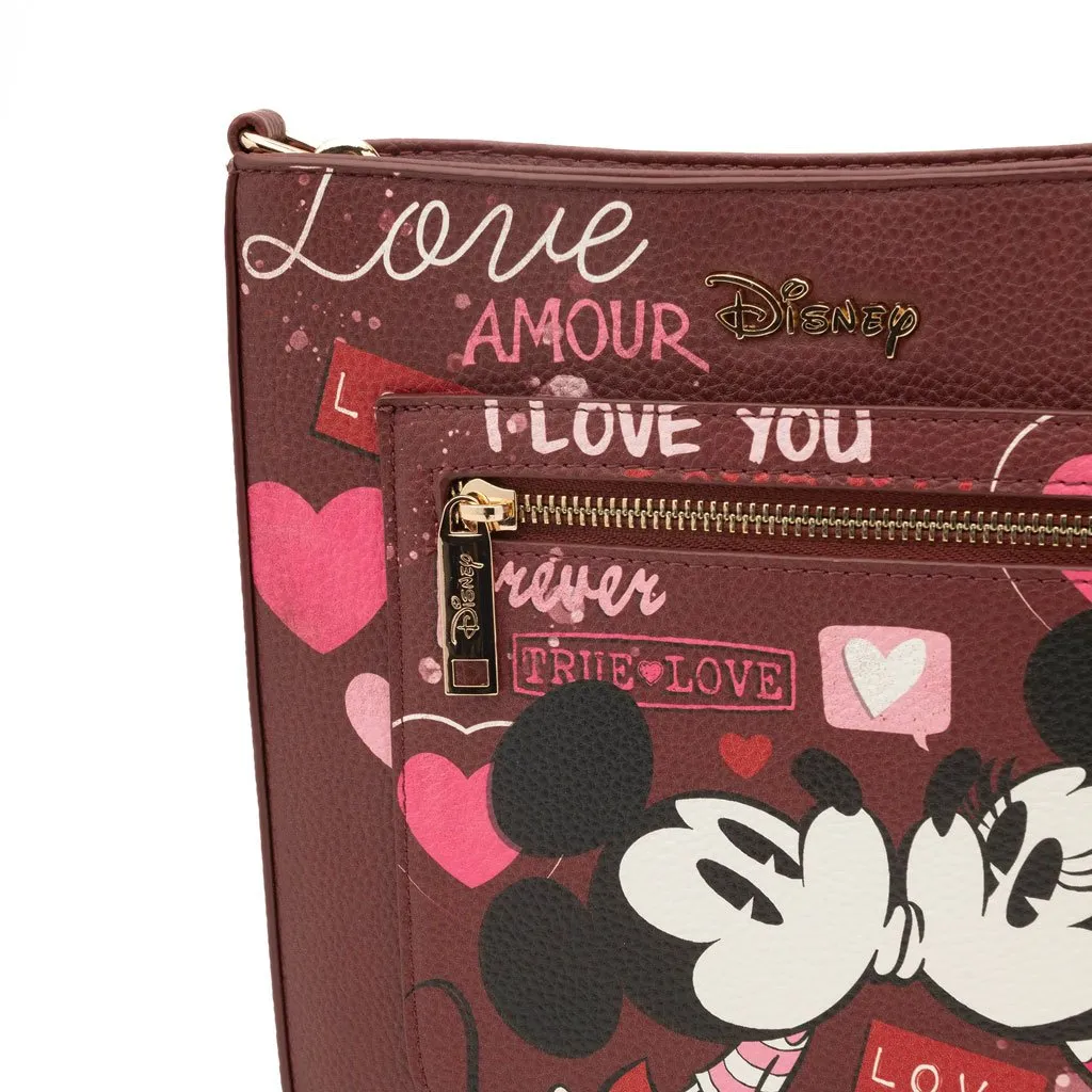 WondaPop Designer Series Disney Valentine Mickey and Minnie Crossbody