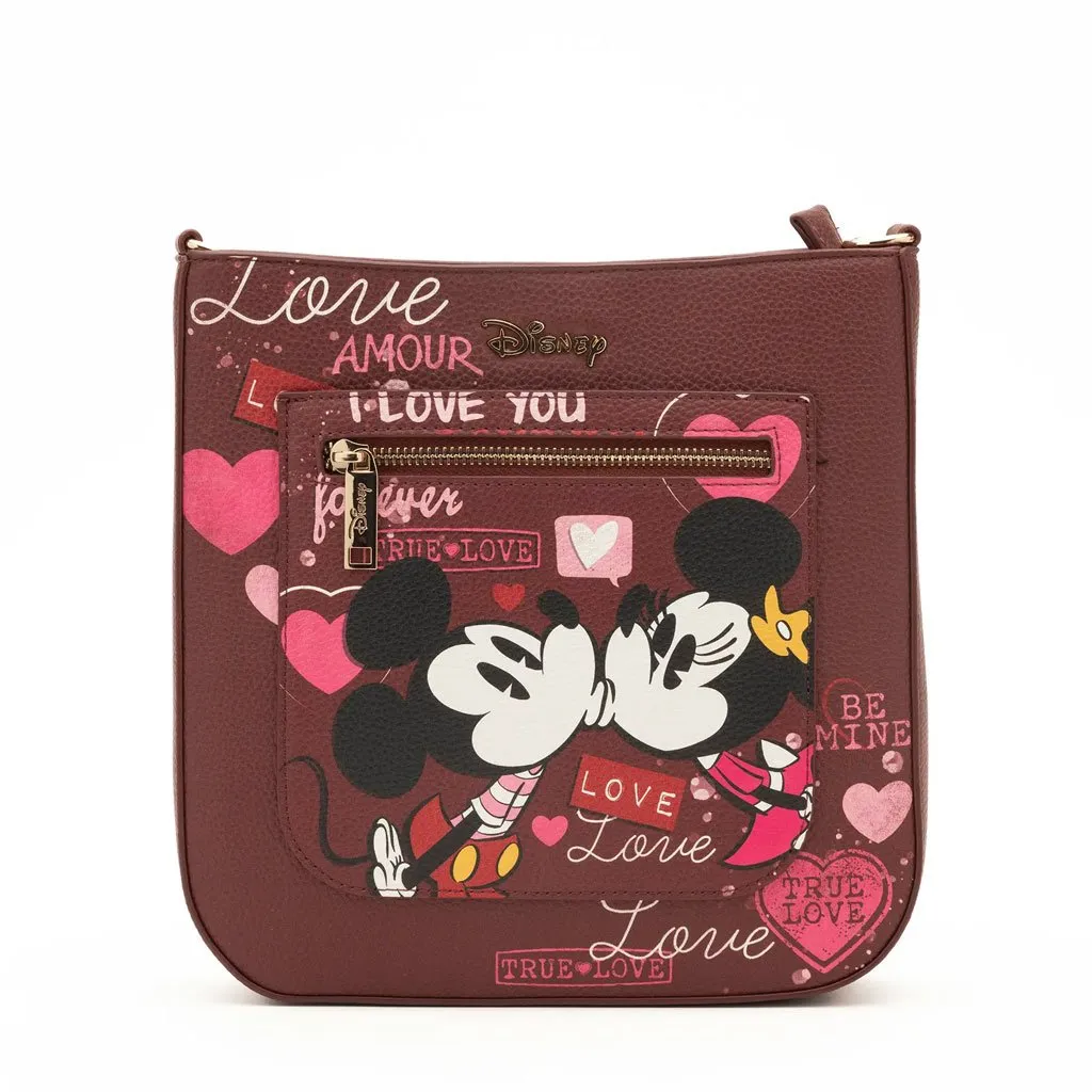 WondaPop Designer Series Disney Valentine Mickey and Minnie Crossbody